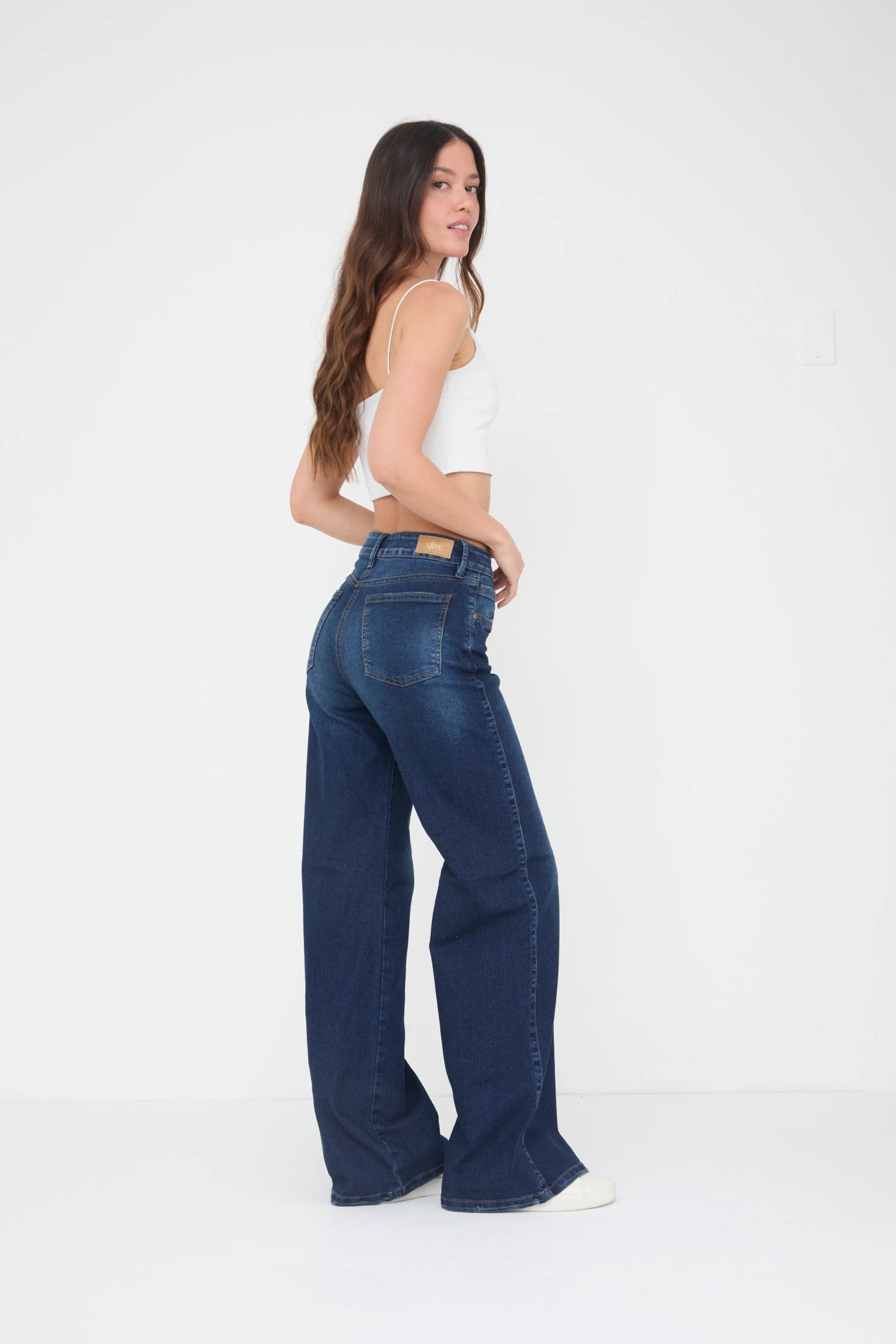 JEAN WIDE LEG LICRADO TIQUE