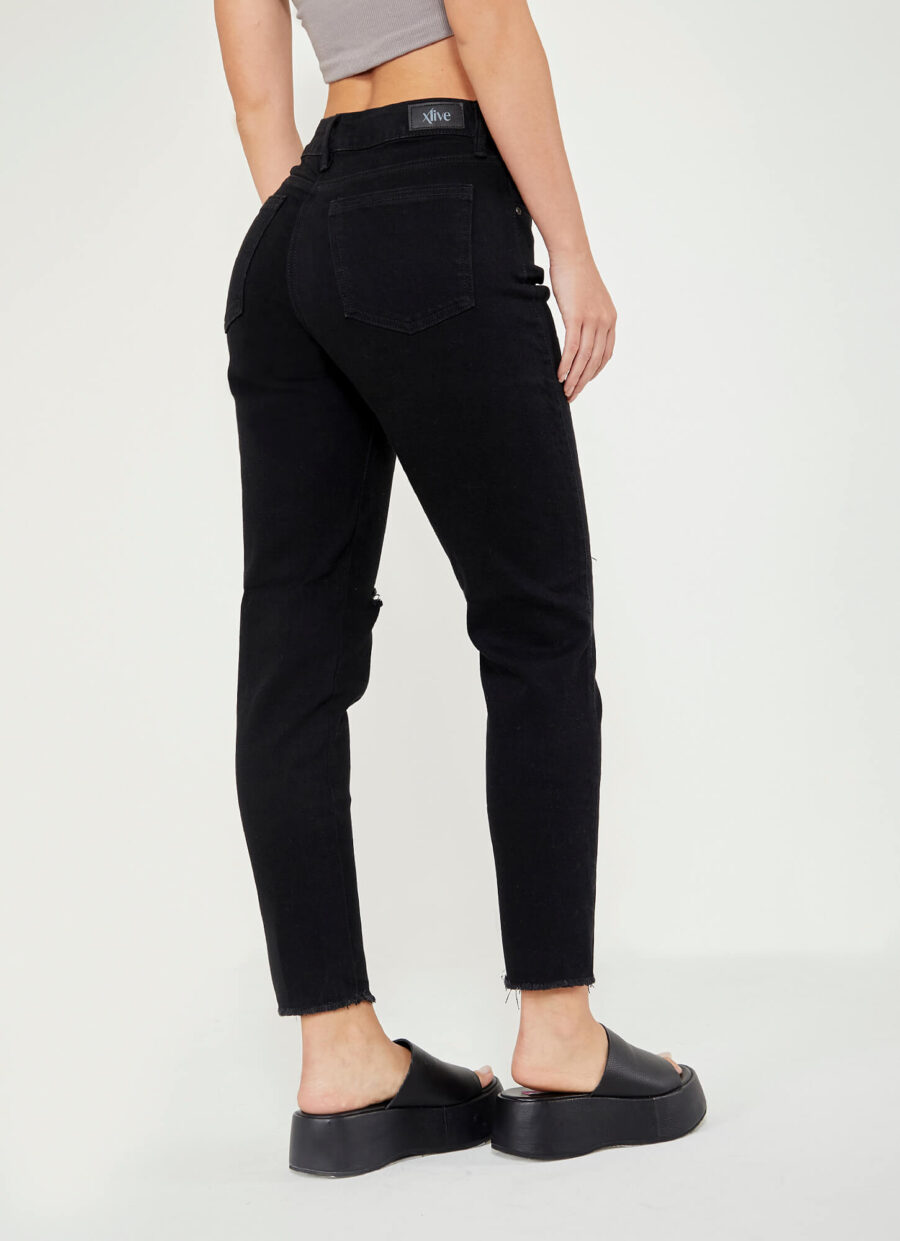 Momfit Licrado Negro Ref Daylo Xlive Jeans