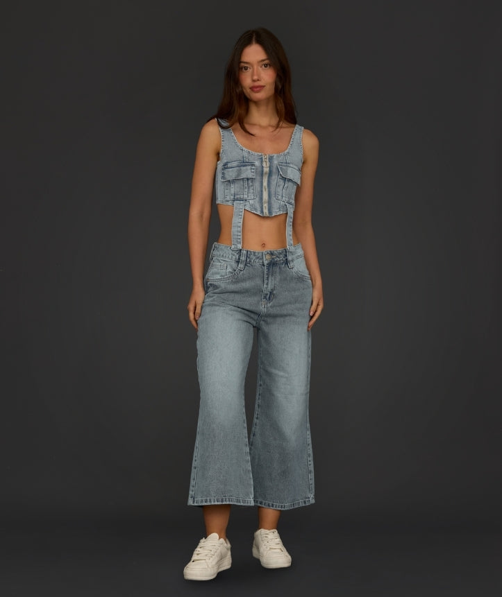 CROP TOP CARGO LUCIANA