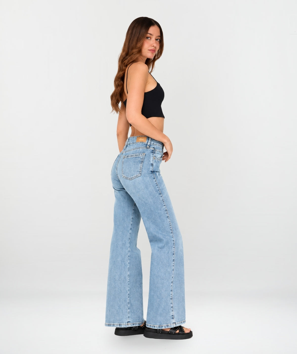 Jean Mom Flare Linyi