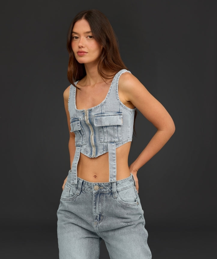 CROP TOP CARGO LUCIANA