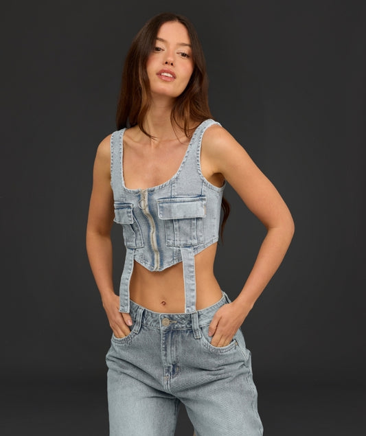 CROP TOP CARGO LUCIANA