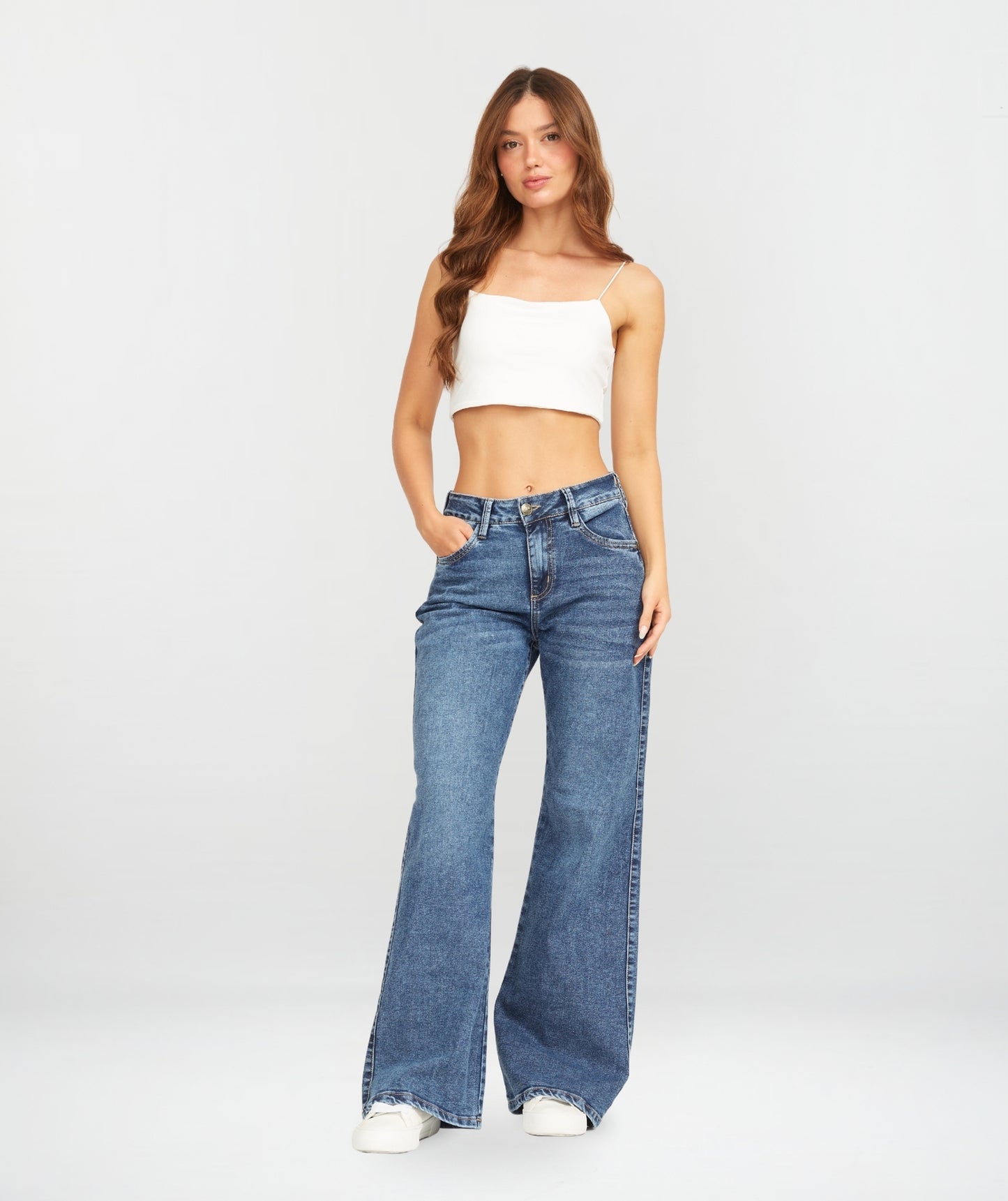 JEAN MOM FLARE LICRADO FEVER