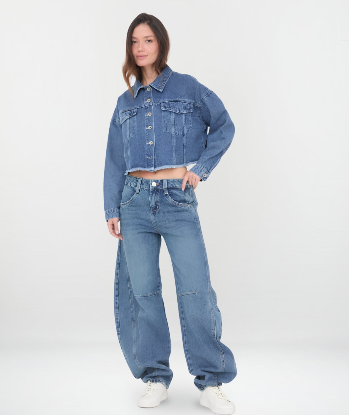 JEAN BARREL RIGIDO MINTY