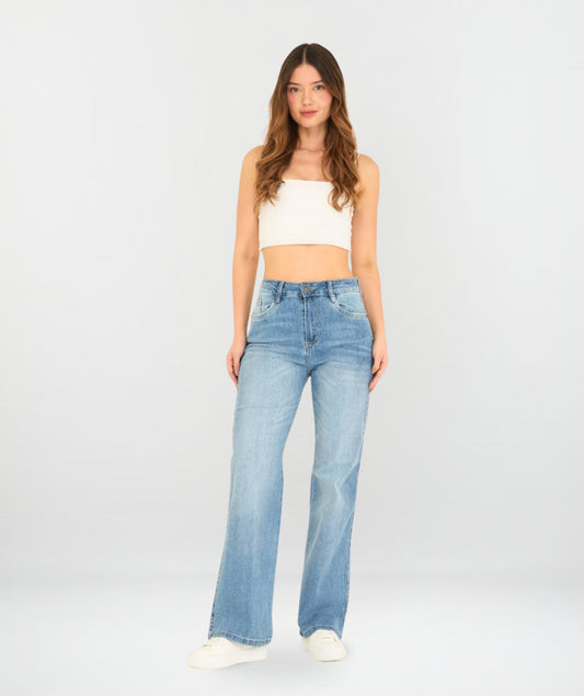JEAN WIDE LEG LICRADO DAMA ARUNA
