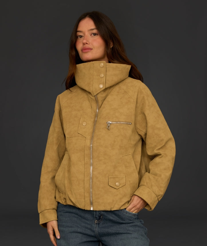 CHAQUETA GAMUZA KORAL CAFE