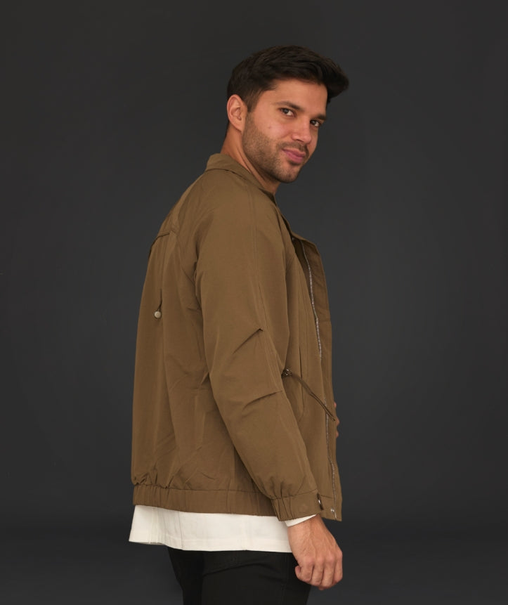 CHAQUETA GABARDINA MALTA VERDE