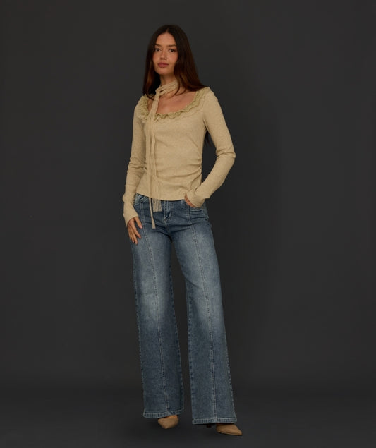 WIDE LEG LICRADO PRISILY