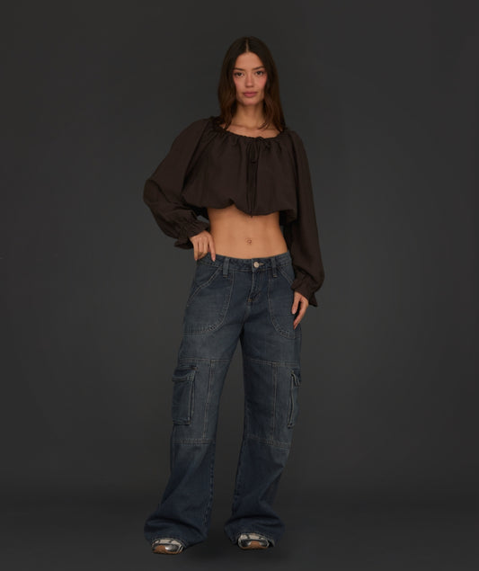 JEAN BAGGY CARGO DRUMY