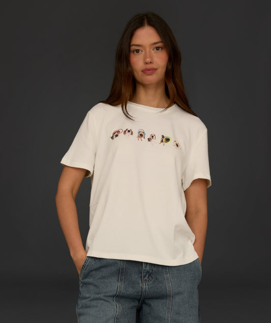CAMISETA DAMA LICRADA BLANCO