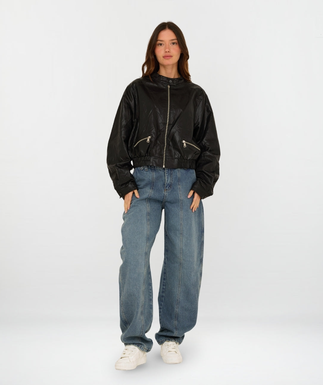 CHAQUETA CUERINA CINTIS