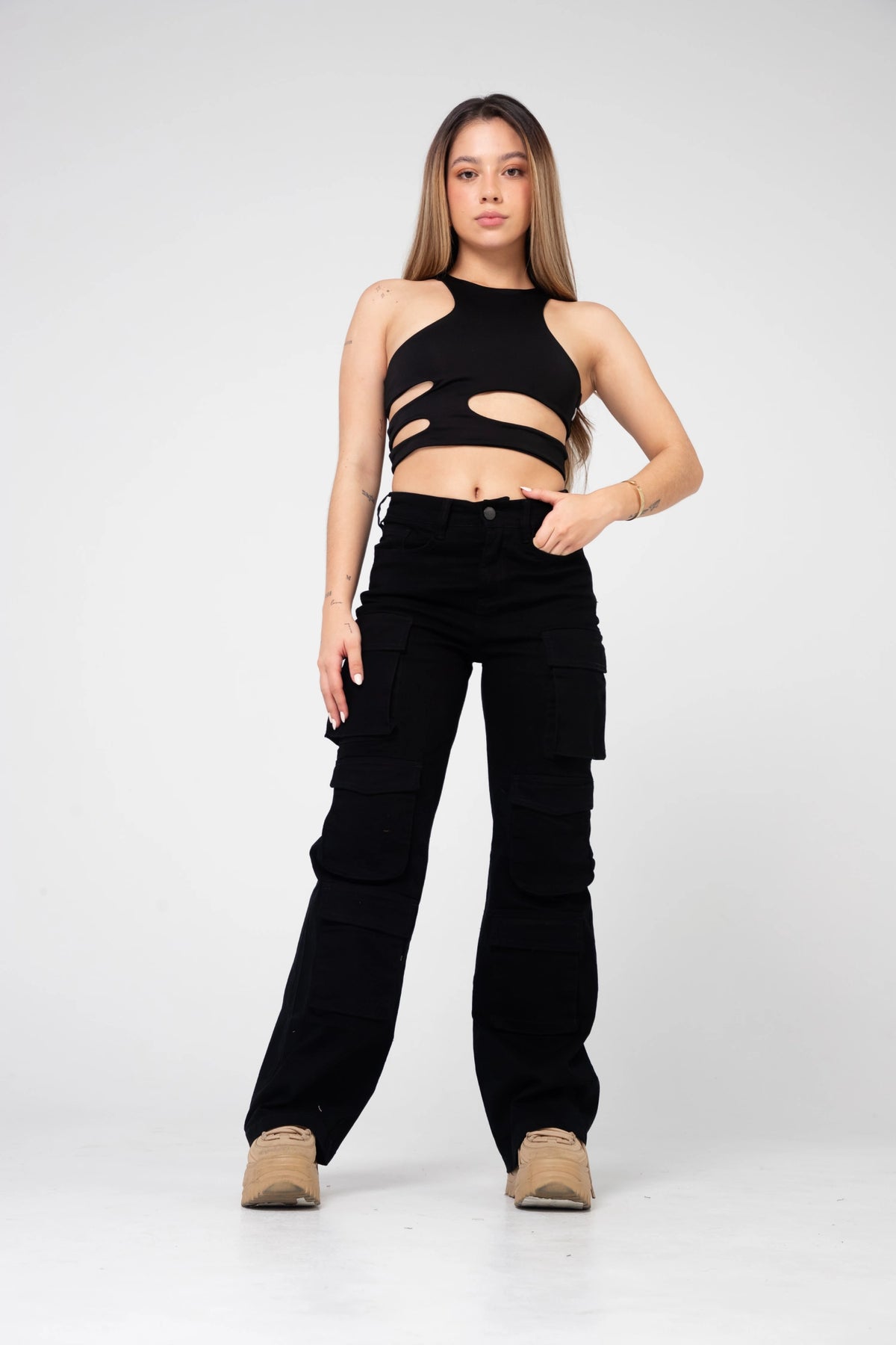 MOM FLARE VANT MAXI CARGO LICRADO DRIL