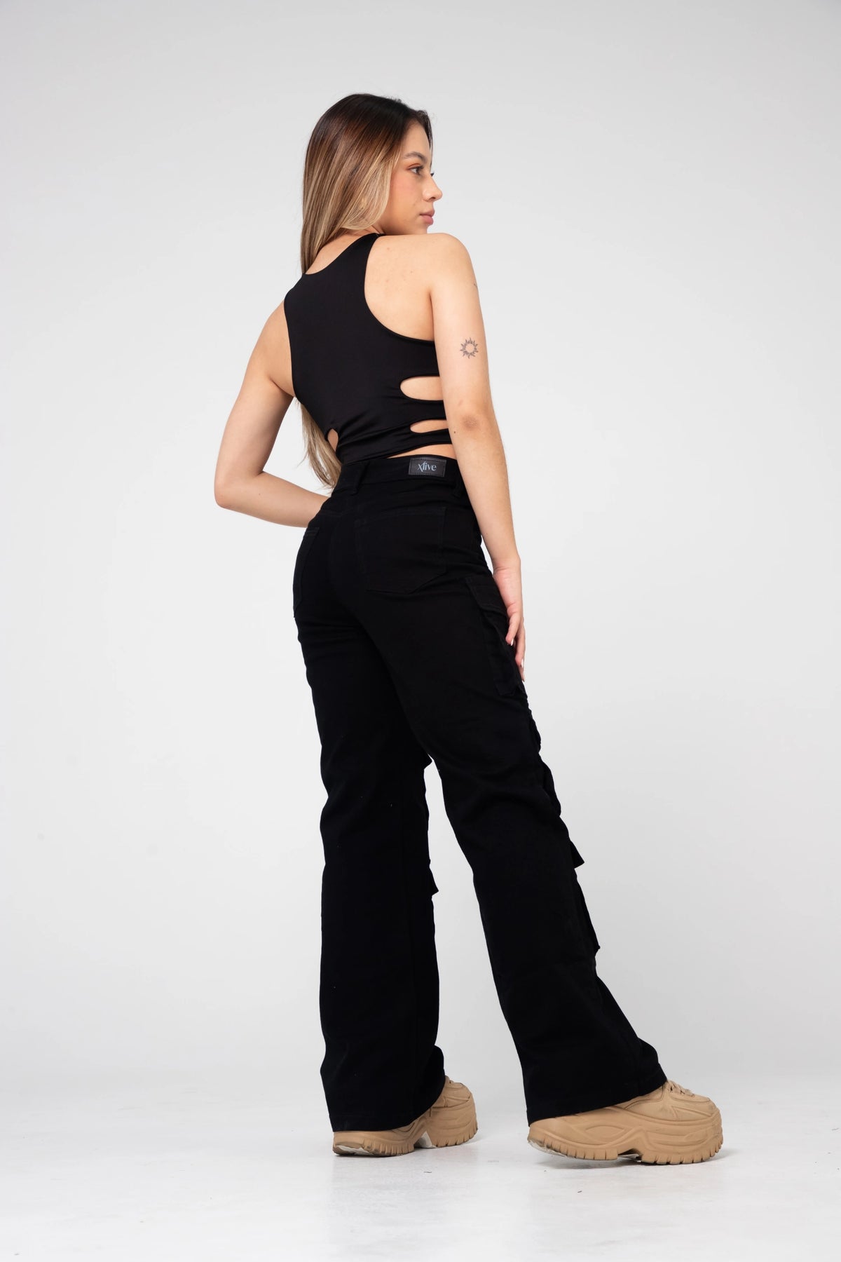 MOM FLARE VANT MAXI CARGO LICRADO DRIL