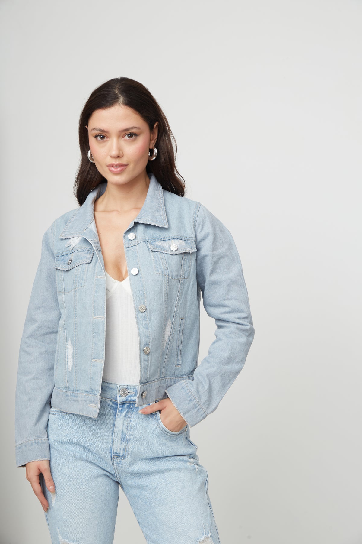 CHAQUETA MANTA CORTA DAMA RIGIDA
