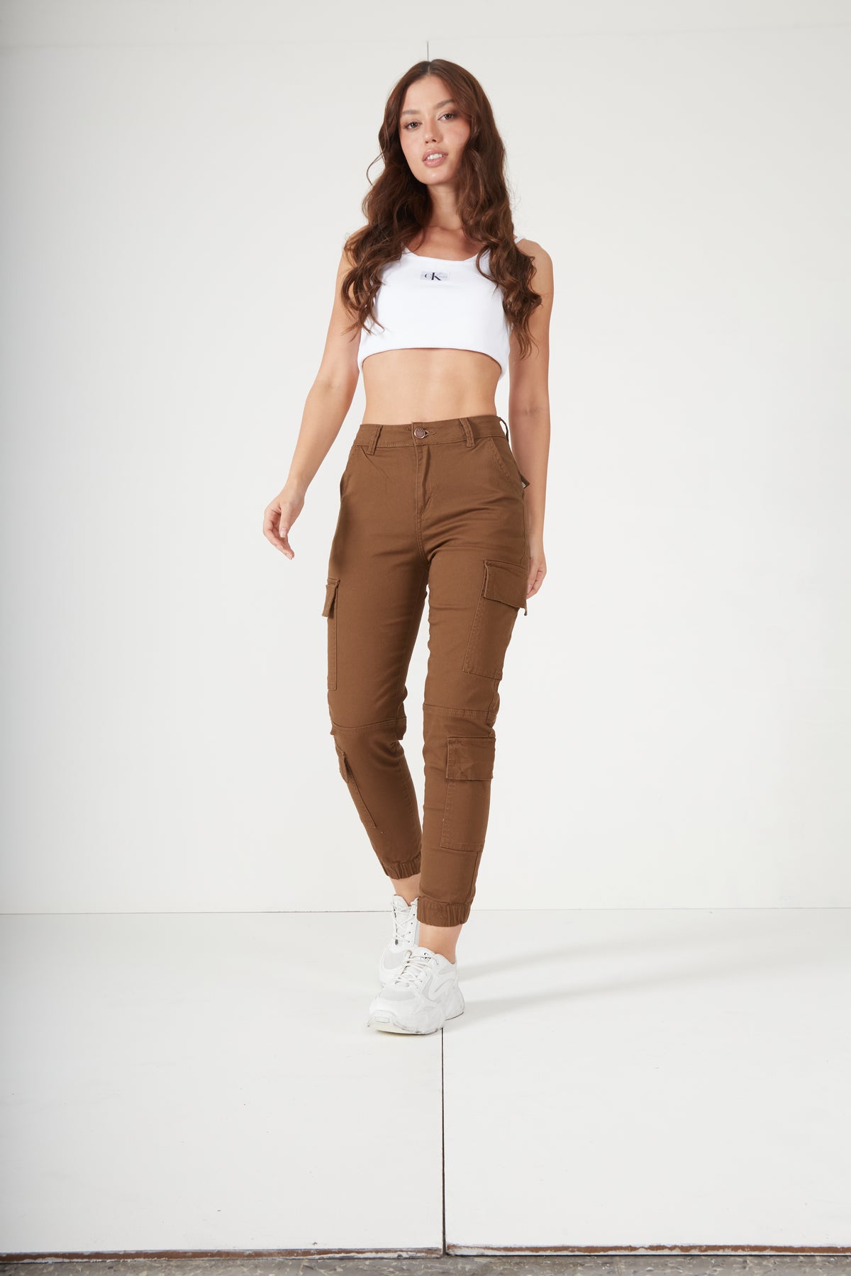 JEAN MOM SELENE MAXI CARGO ELASTICO BOTA LICRADO DRIL