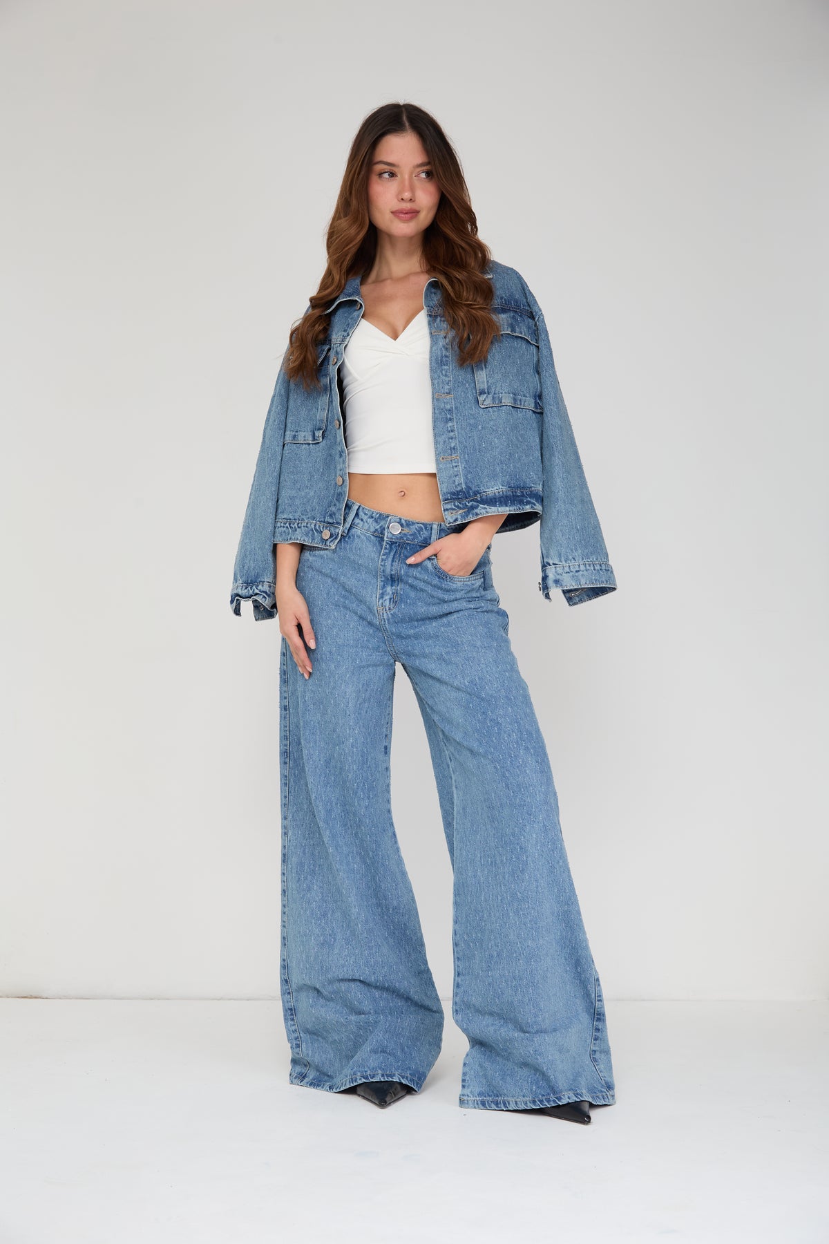 CHAQUETA PERLA CORTA DAMA RIGIDA
