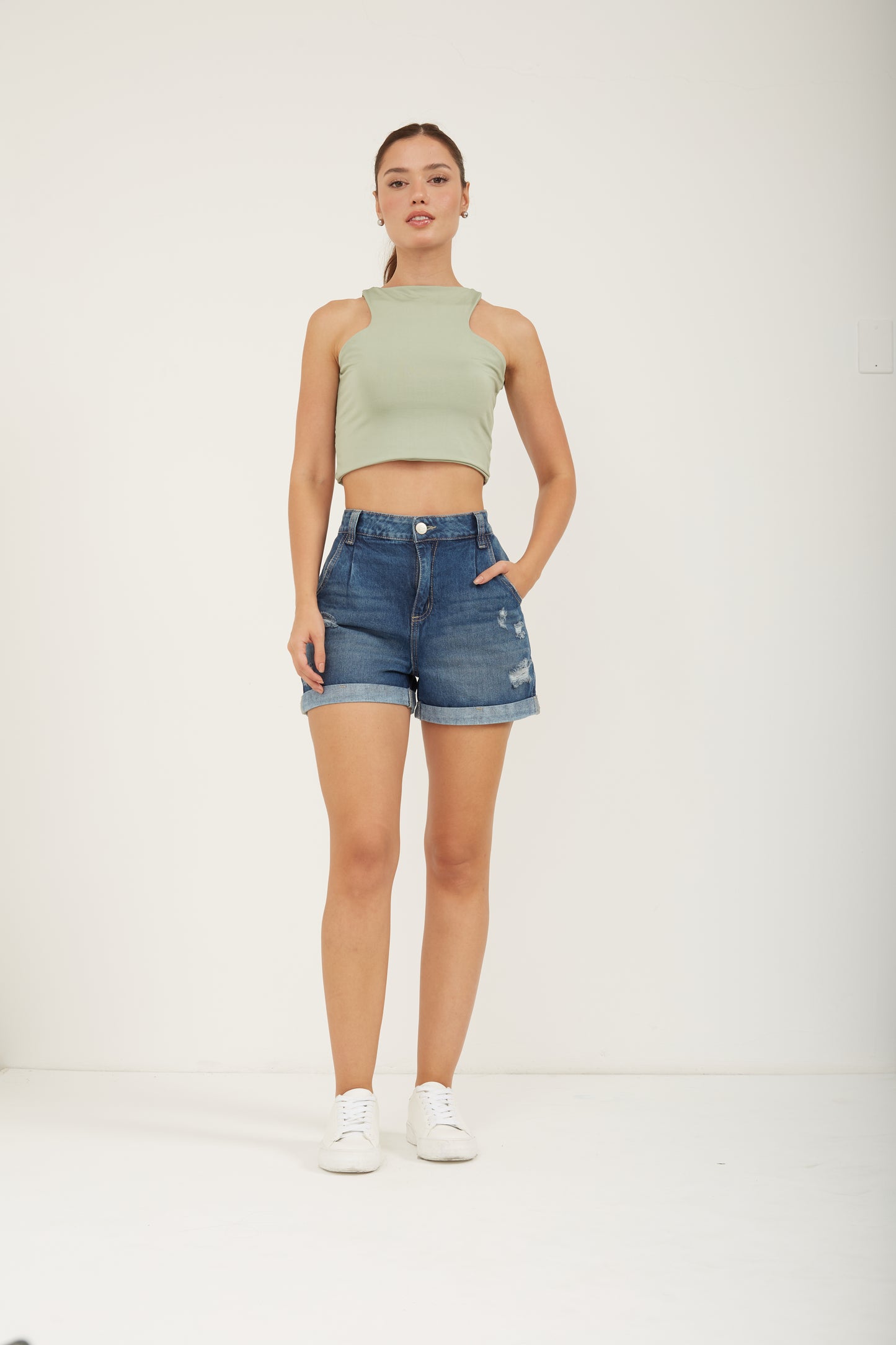 SHORT DAMA RIGIDO