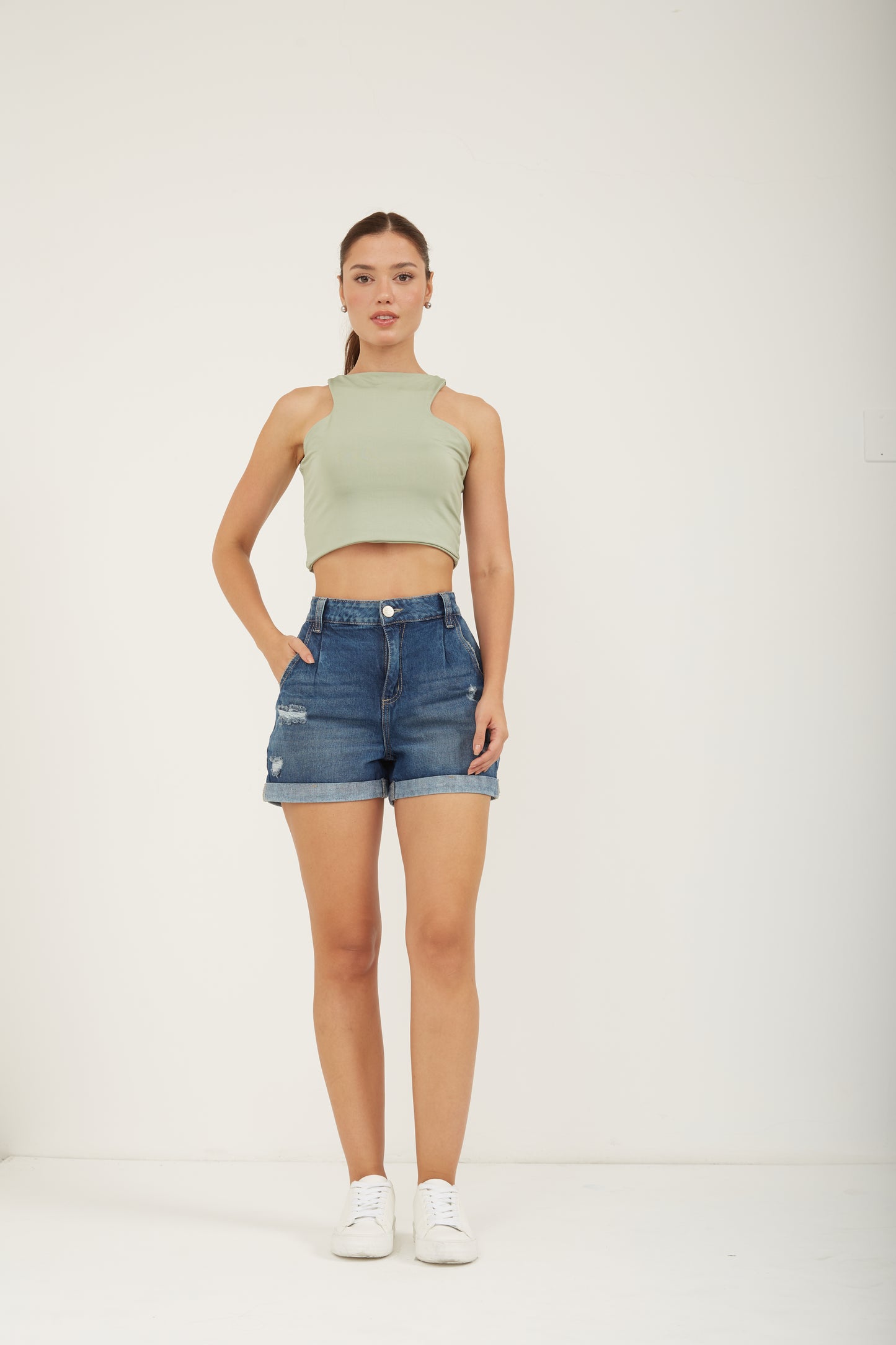 SHORT DAMA RIGIDO