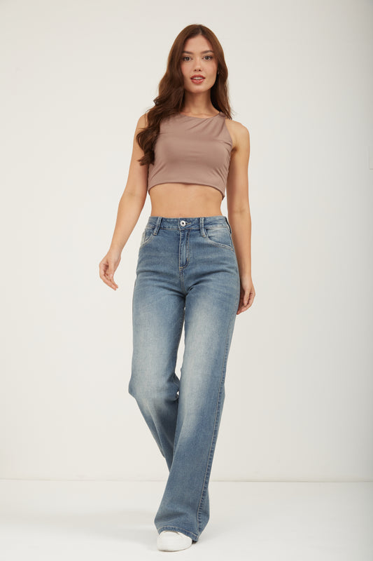JEAN MOM FLARE TATI LICRADO