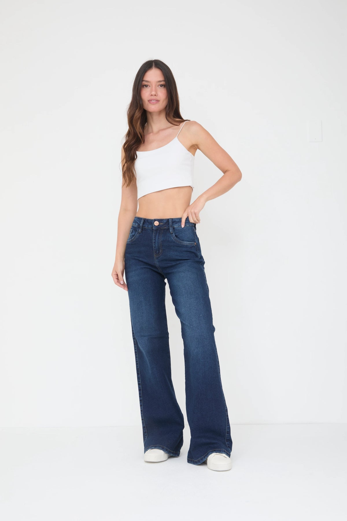 JEAN WIDE LEG LICRADO TIQUE