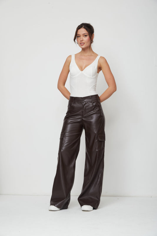 WIDE LEG TANA CAFÉ