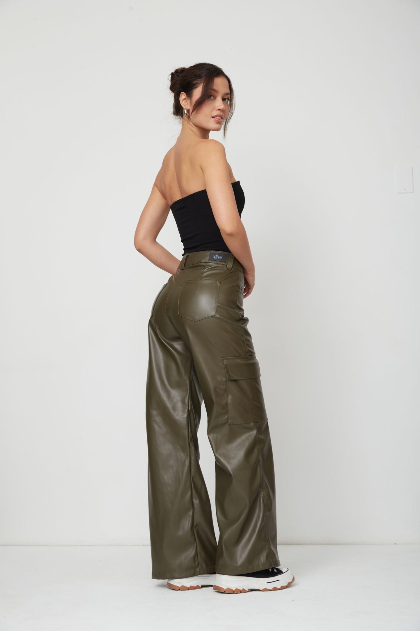 WIDE LEG TANA VERDE