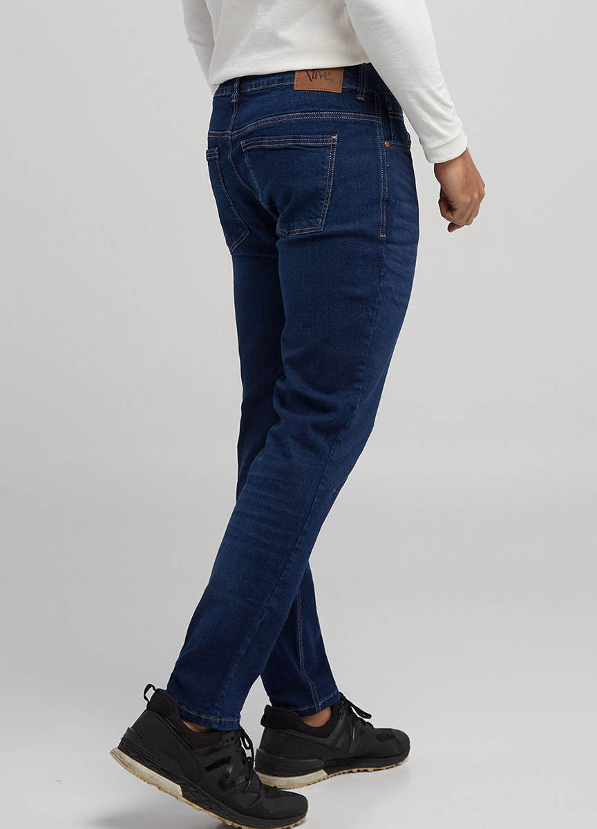 UiVily - Jeans de Licra para Hombre, Ajustados, Color Negro, As
