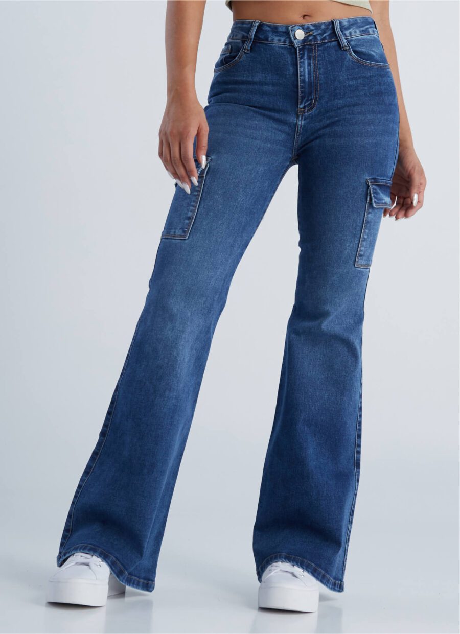 Jean Semi Flare Cargo Licrado Ref. Blum
