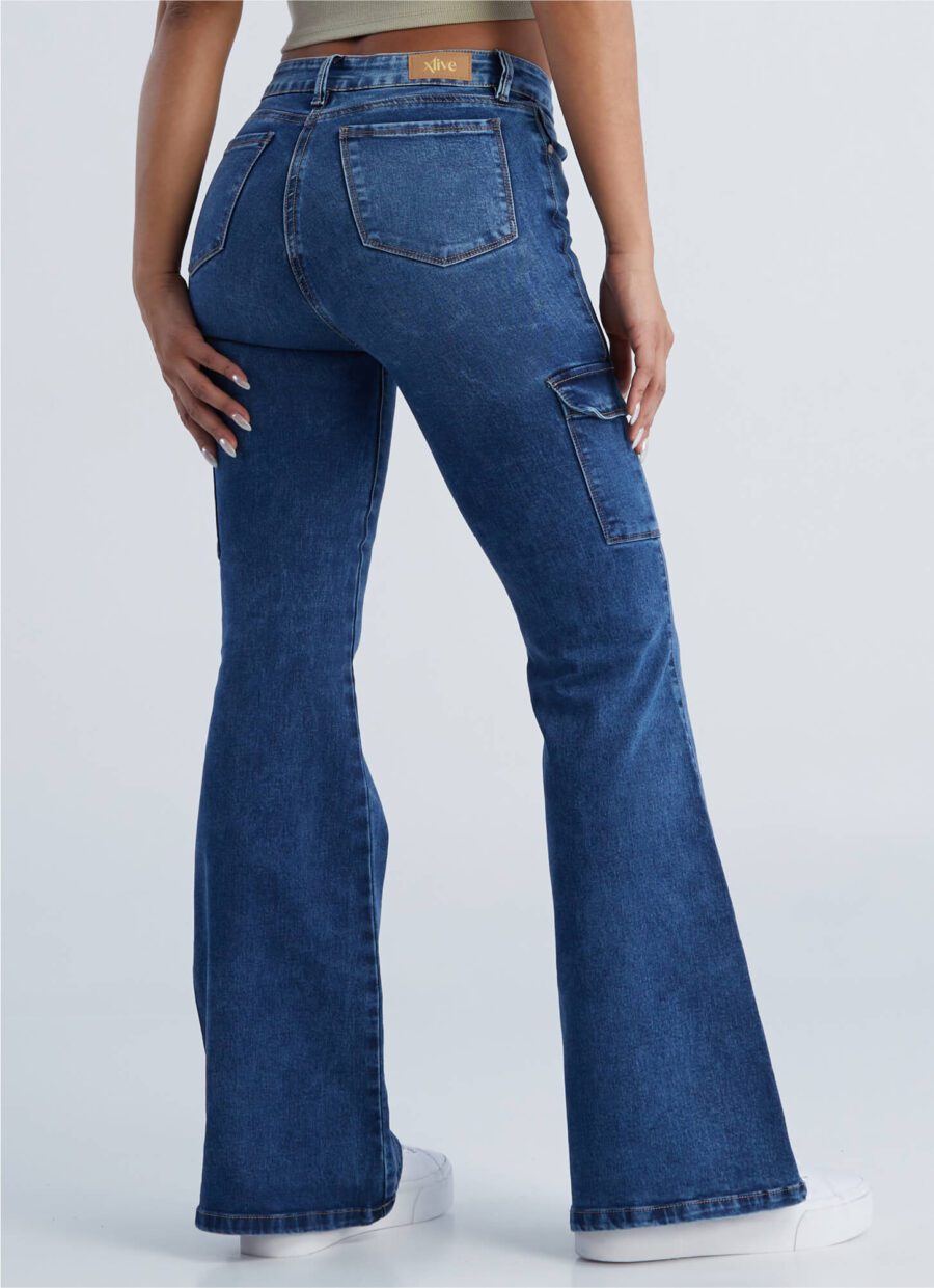 Jean Semi Flare Cargo Licrado Ref. Blum - Imagen 3