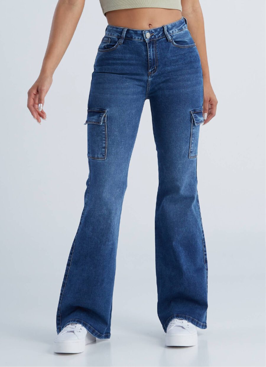 Jean Semi Flare Cargo Licrado Ref. Blum - Imagen 4