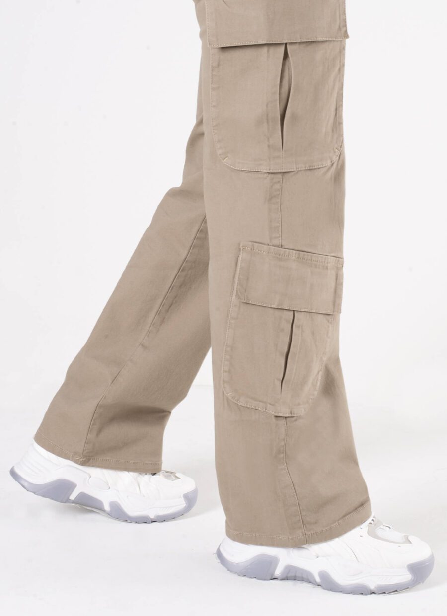 Pantalón Semi Flare Cargo Dril Ref. Kity - Imagen 3