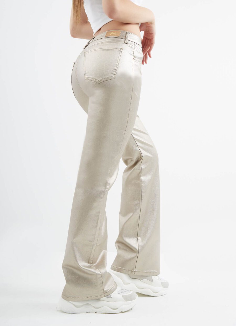 Pantalón Metalizado Dorado Ref. Wine - Imagen 2