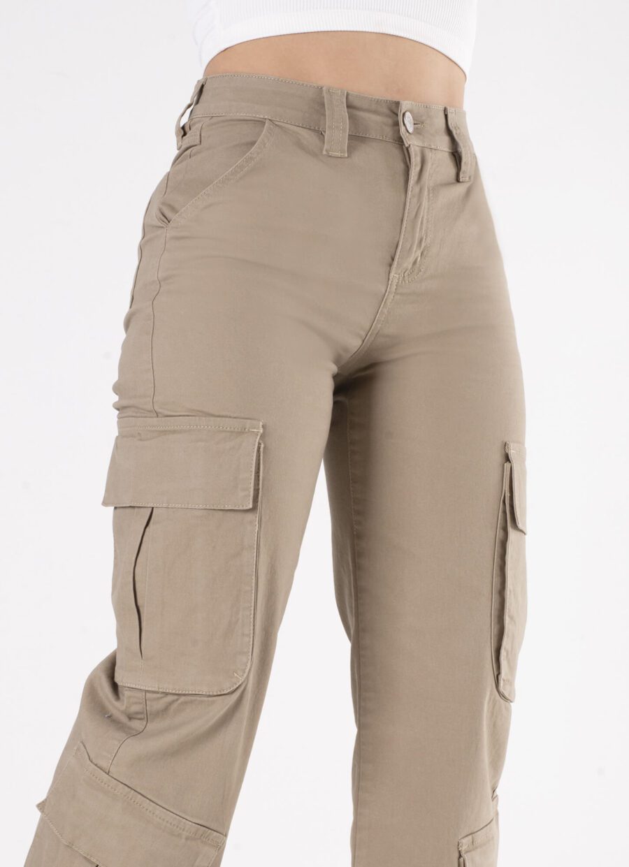 Pantalón Semi Flare Cargo Dril Ref. Kity - Imagen 2
