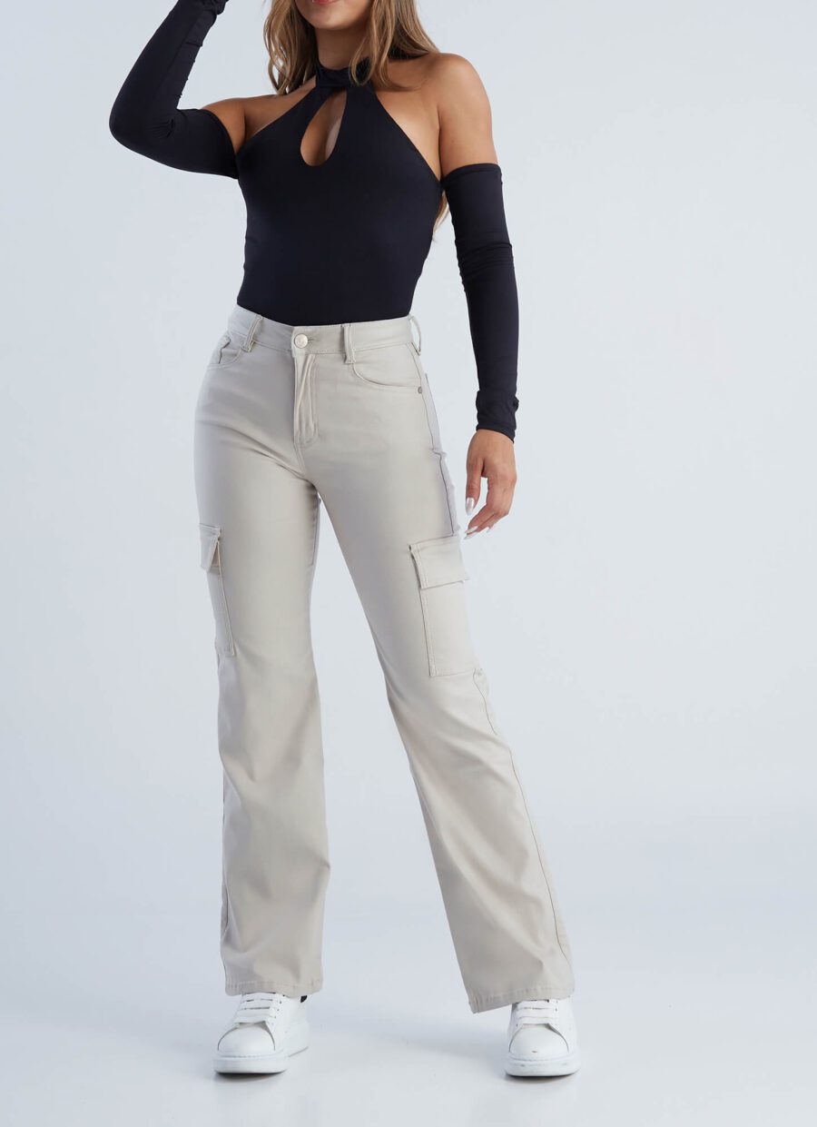 Momfit Semi Flare Cargo Cuerina Ref. Fylis
