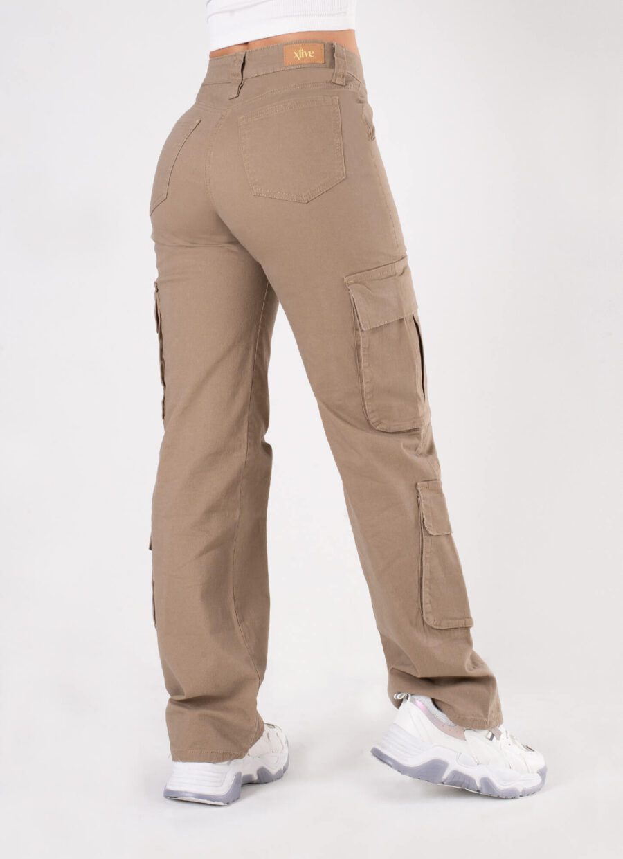 Pantalón Semi Flare Cargo Dril Ref. Kity - Imagen 4