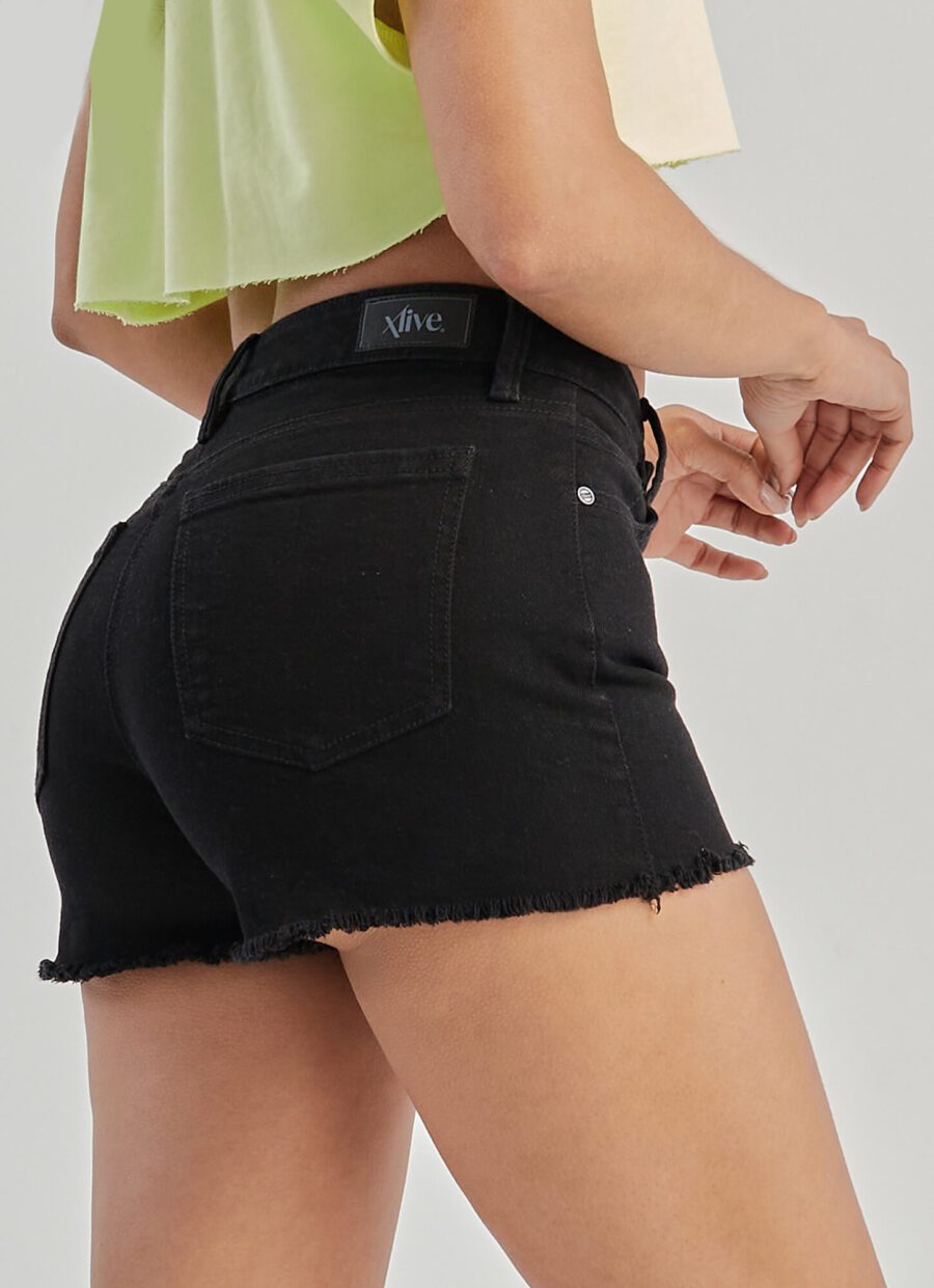 Short Negro Licrado Ref. Yera - Imagen 4