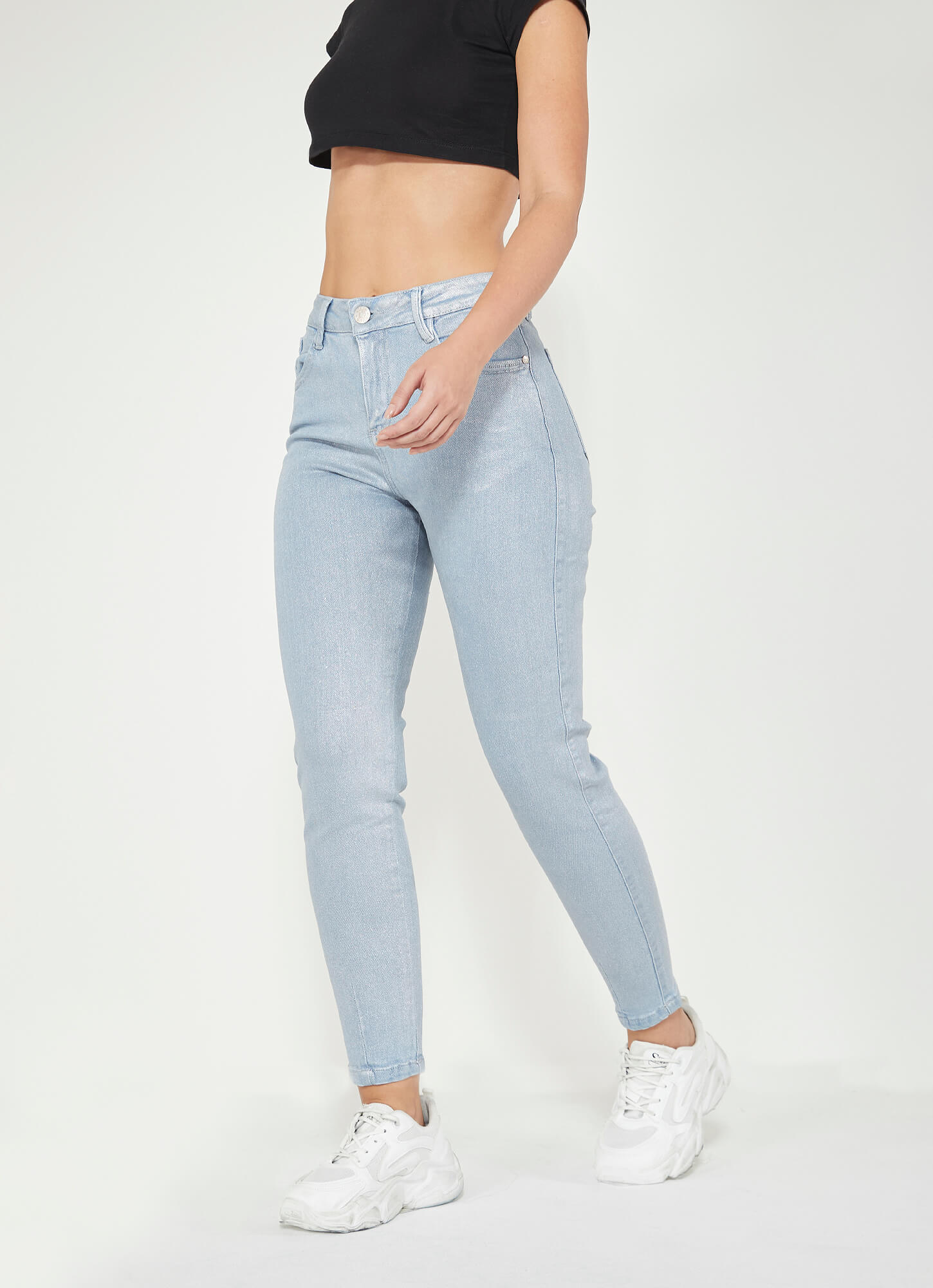GENERICO Jeans de mujer focalizado con aplicaciones Msco Jeans