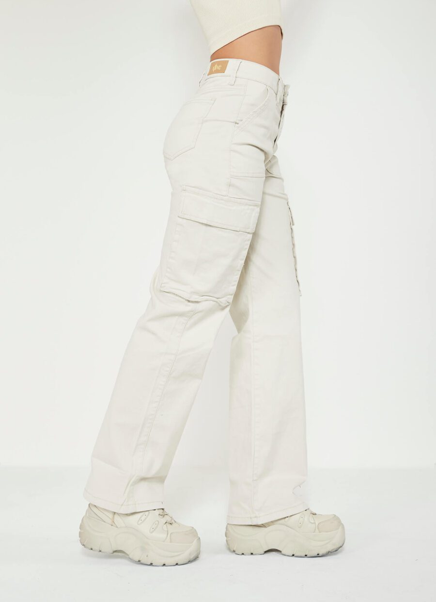 Momfit Bota Recta Cargo Dril Ref. Mayre - Imagen 4