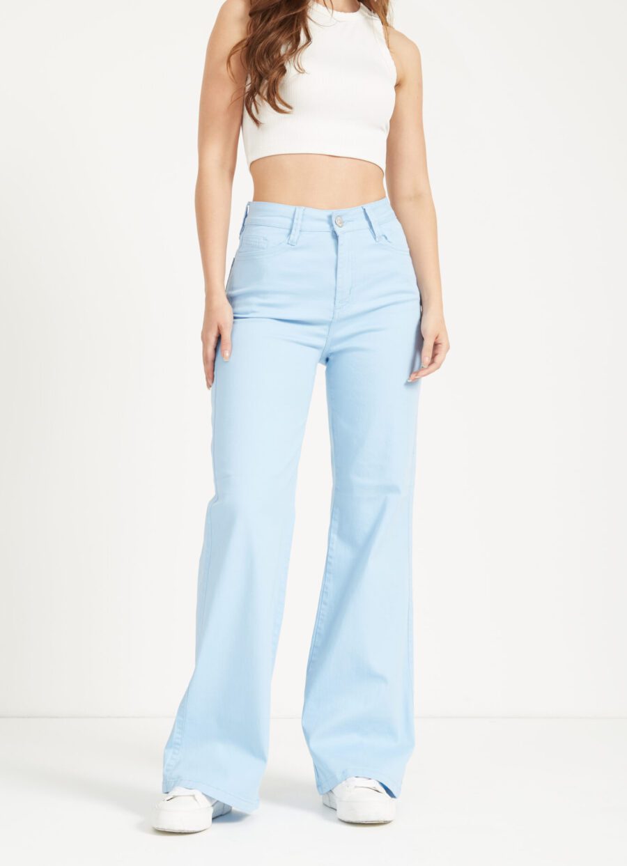 Pantalón Semi Flare Azul Ref. Big