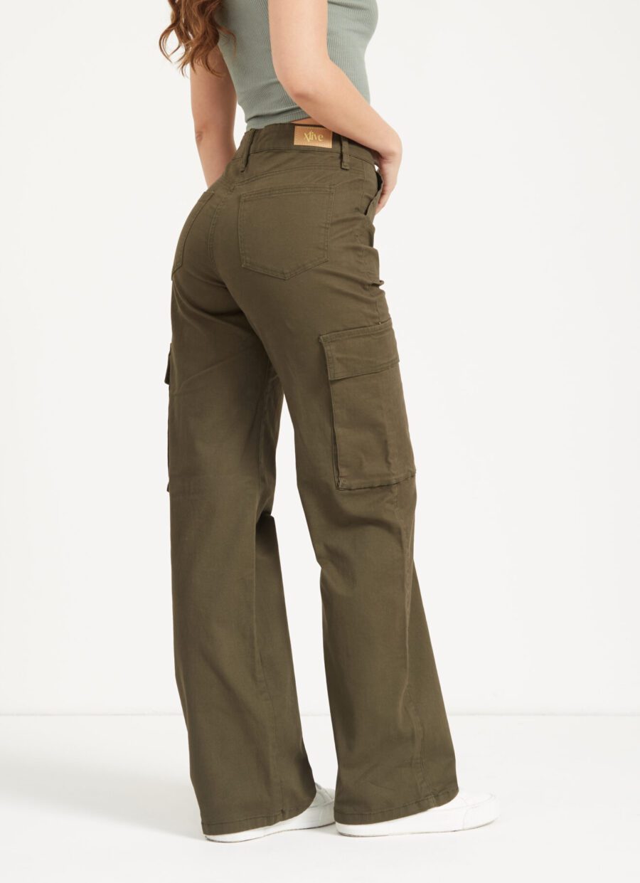Pantalón Bota Recta Verde Osc Ref. Mia - Imagen 2