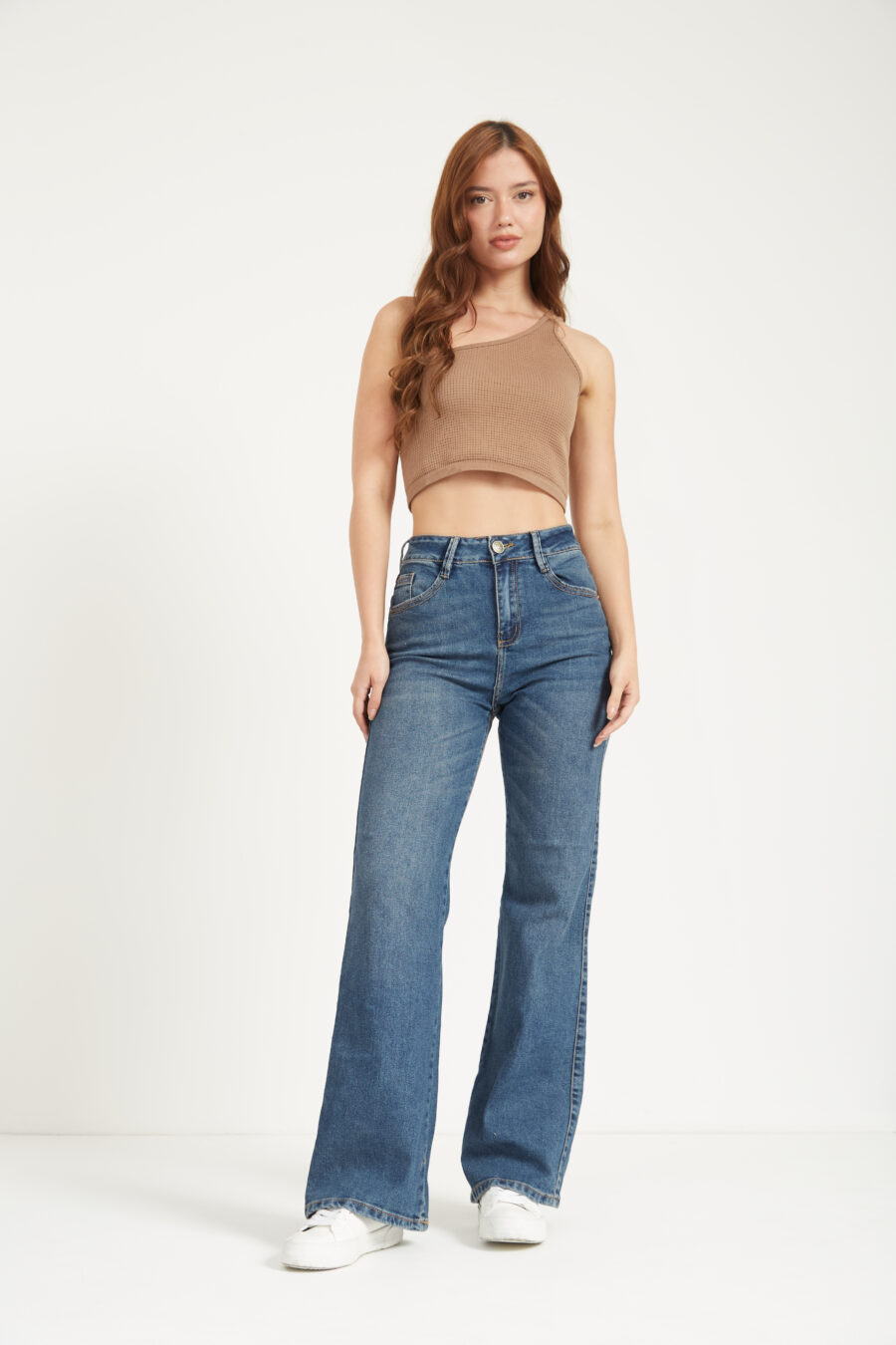 pantalon mom flare licrado ALENA
