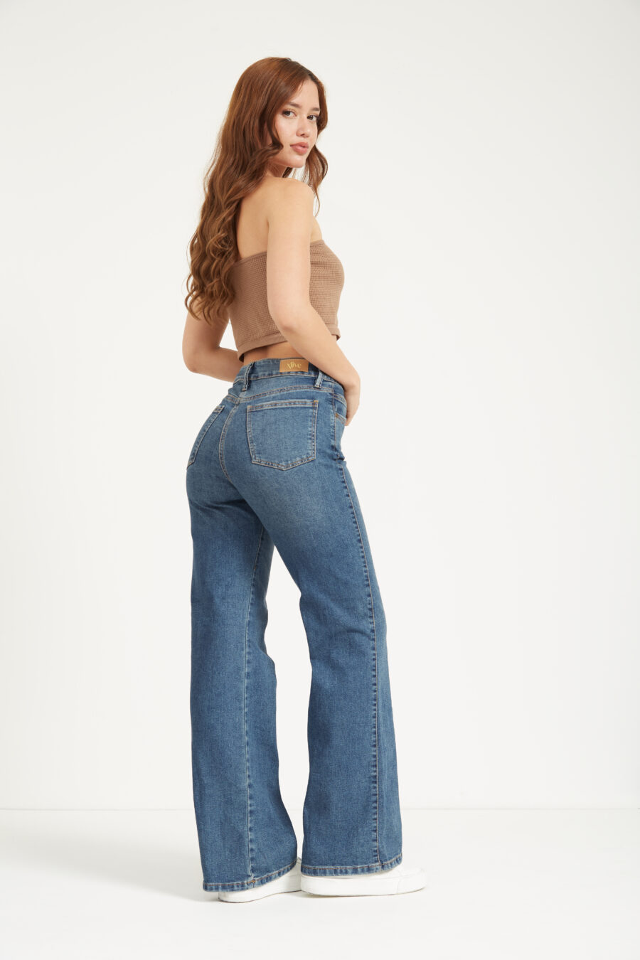 pantalon mom flare licrado ALENA - Imagen 2