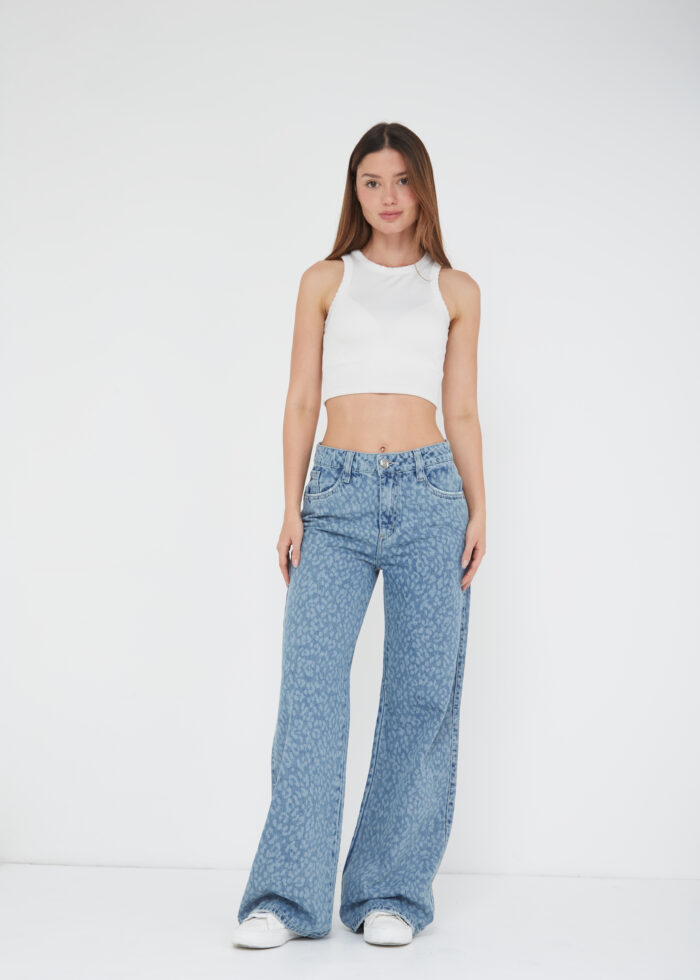 Pantalon WIDE LEG RIGIDO SCARLET