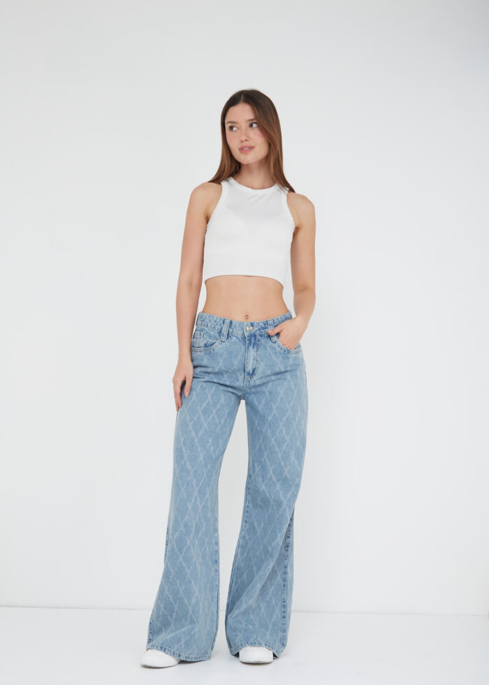 Pantalon WIDE LEG RIGIDO TEMIDA