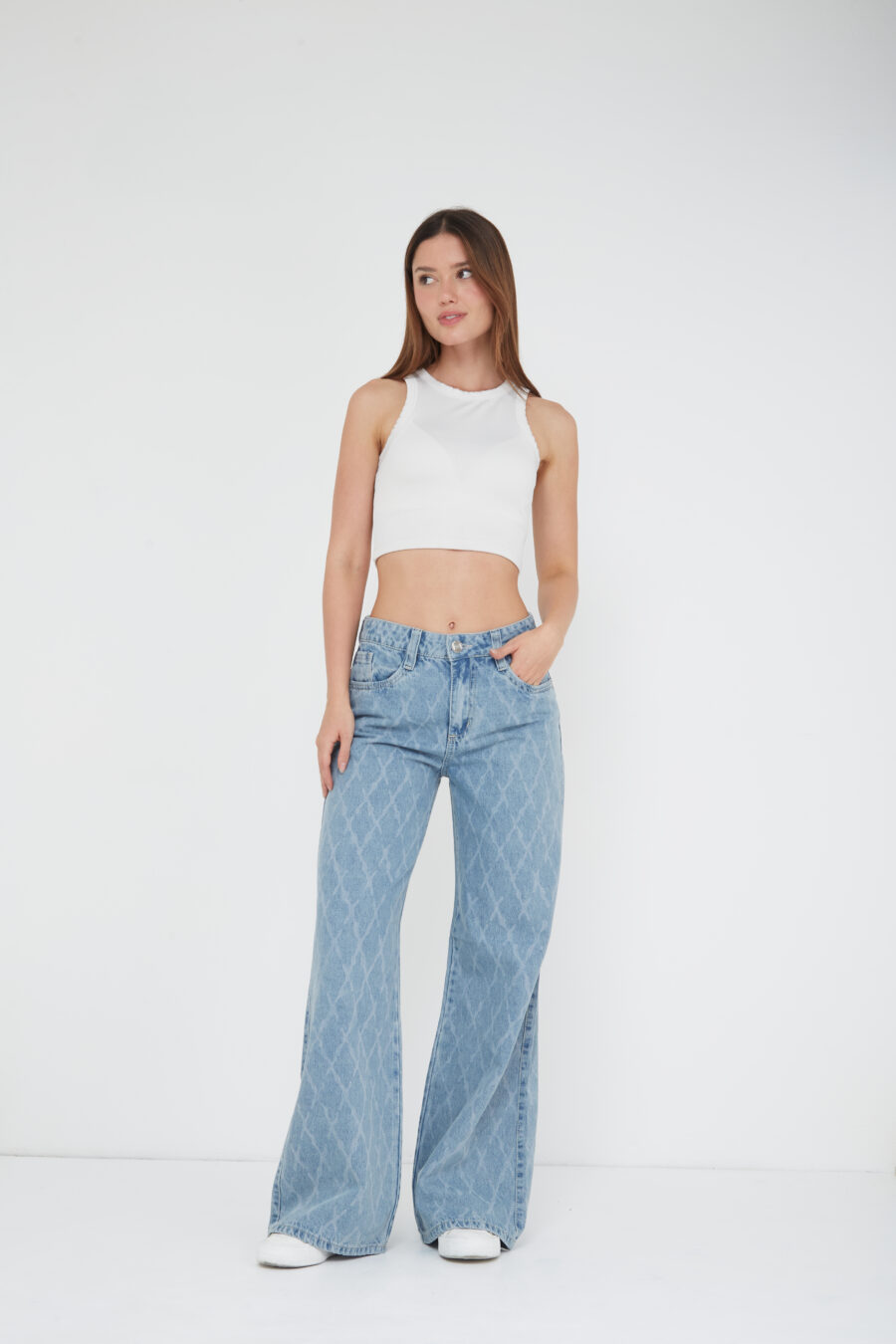 Pantalon WIDE LEG RIGIDO TEMIDA