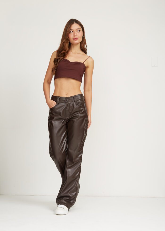 Pantalón Momfit Café Ref.CHER