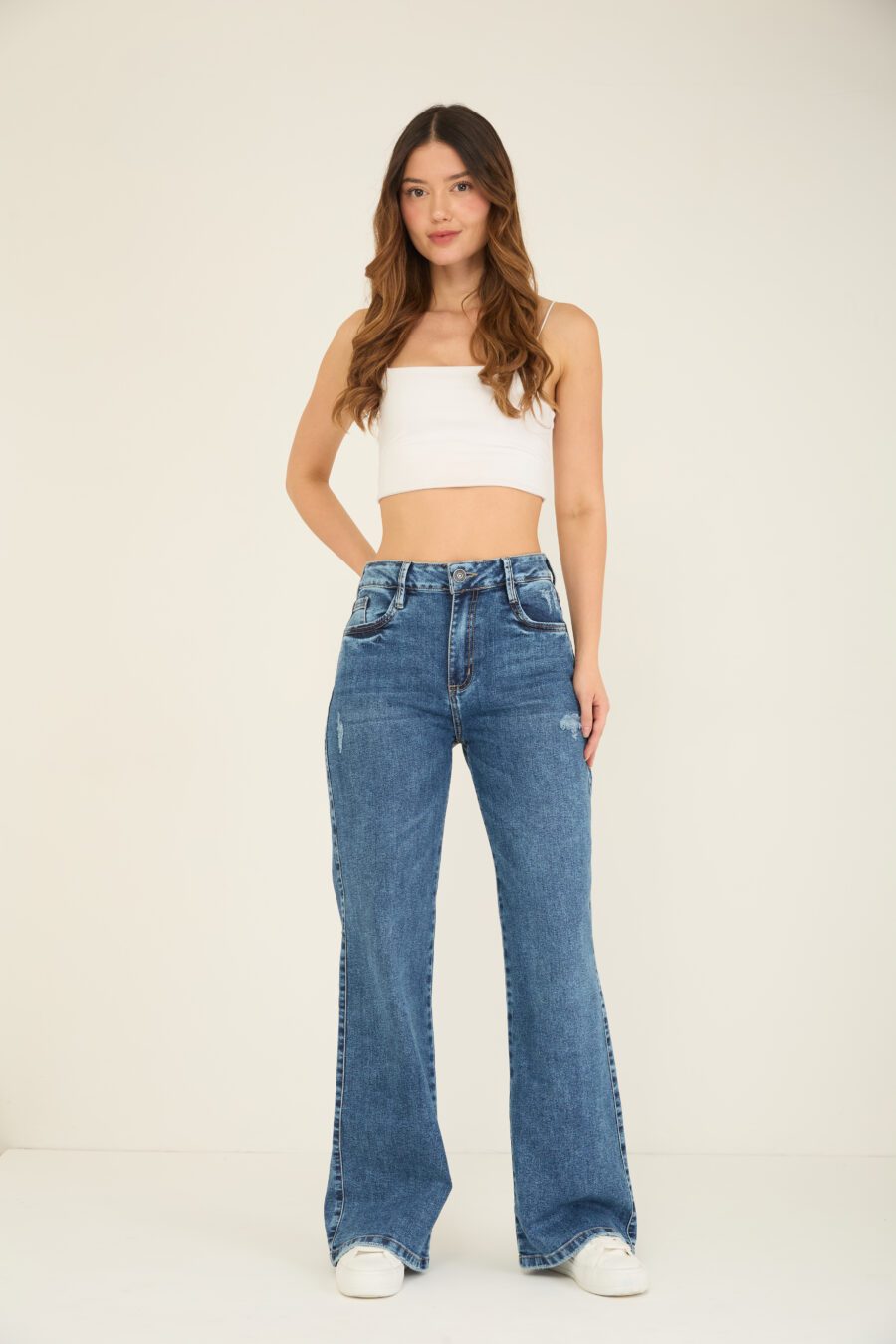 Pantalón Mom Flare Licrado Ref.ETERNA