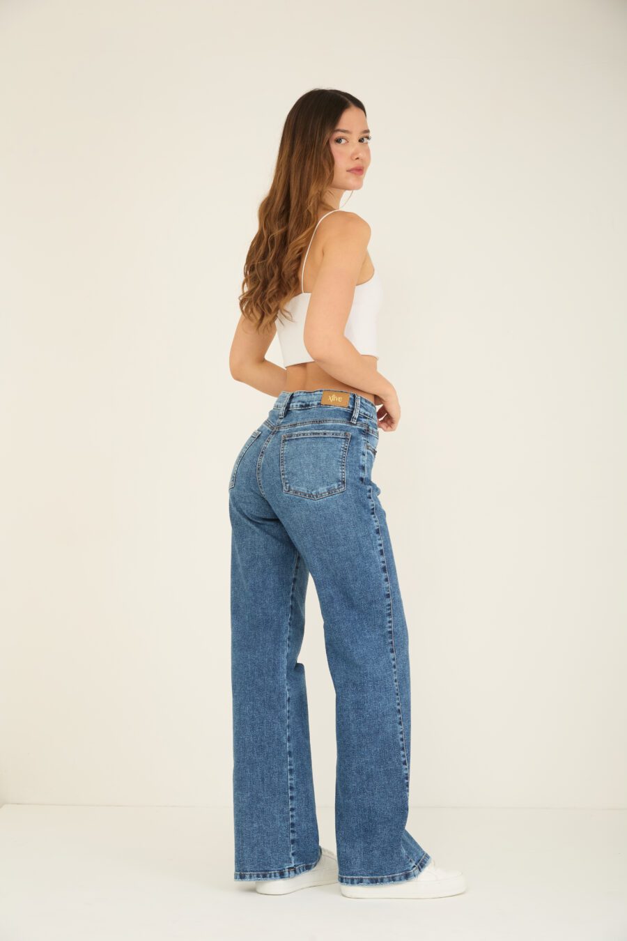 Pantalón Mom Flare Licrado Ref.ETERNA - Imagen 2