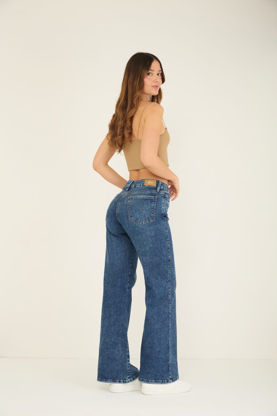 Pantalón Mom Flare Licrado Ref. Floresta - Imagen 2