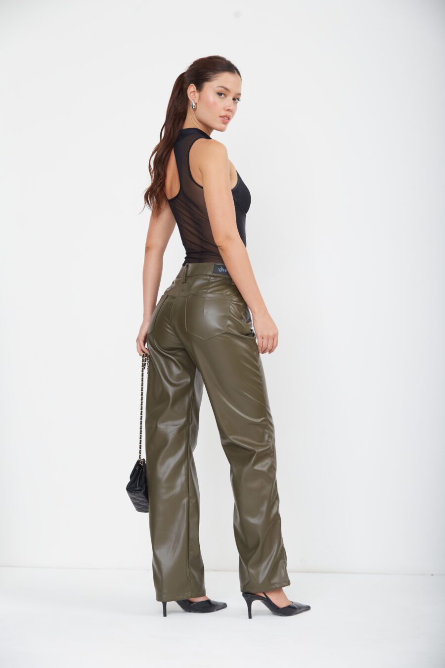 Pantalón Momfit Verde Ref.CHER - Imagen 2